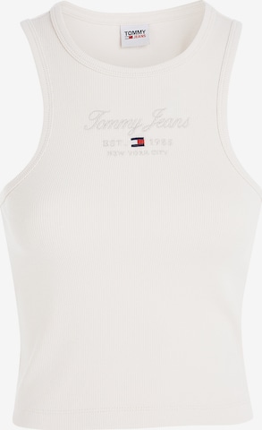 Tommy Jeans Top in Beige: front