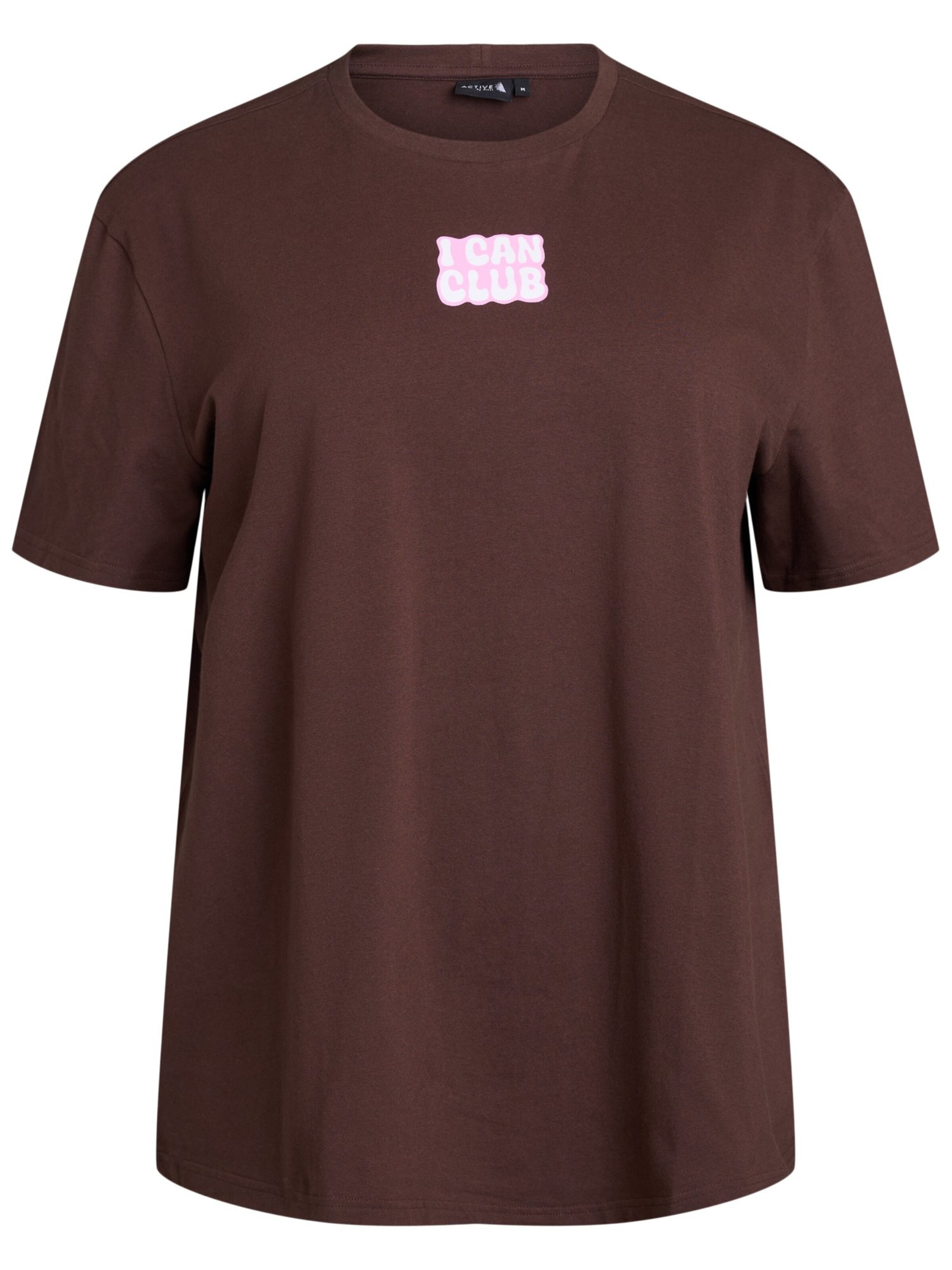 Active by Zizzi T-Shirt 'Cenja' in Braun: Vorderseite