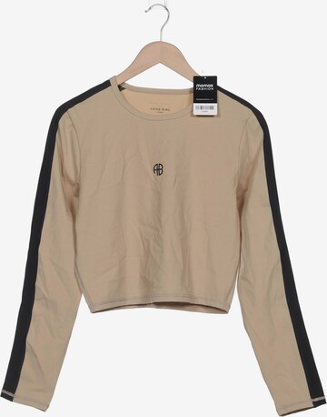 Anine Bing Langarmshirt 7XL in Beige: predná strana