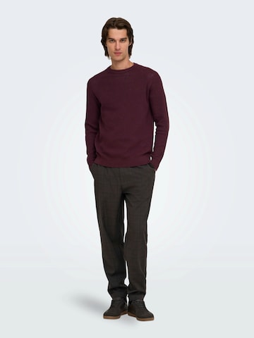 Only & Sons Свитер 'ONSHAY' в Красный
