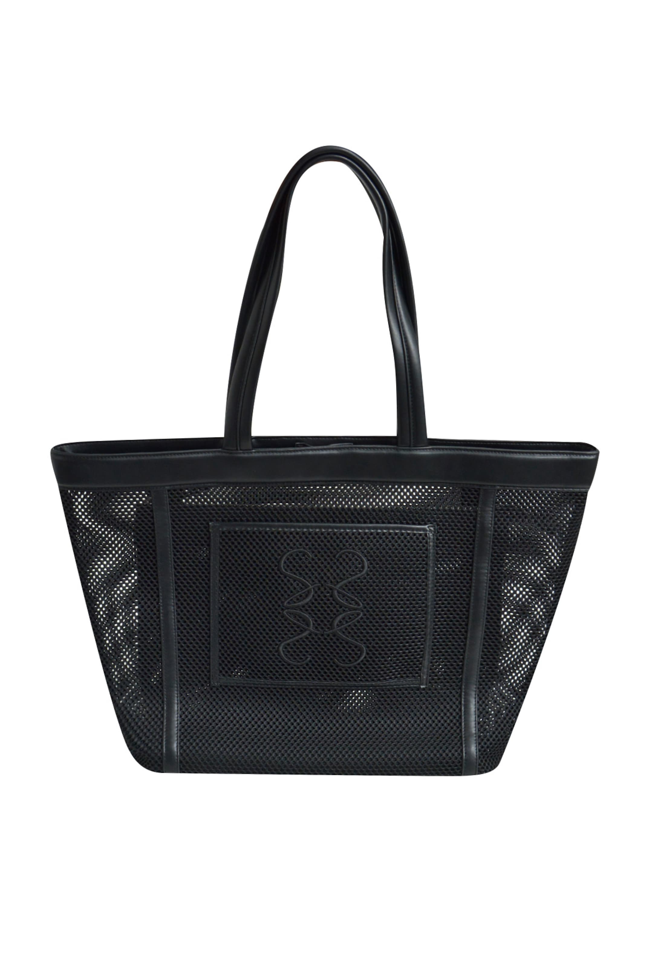 Smith&Soul Shopper im Mesh-Design in Schwarz: Vorderseite