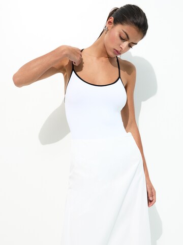 Pull&Bear Shirt bodysuit in White