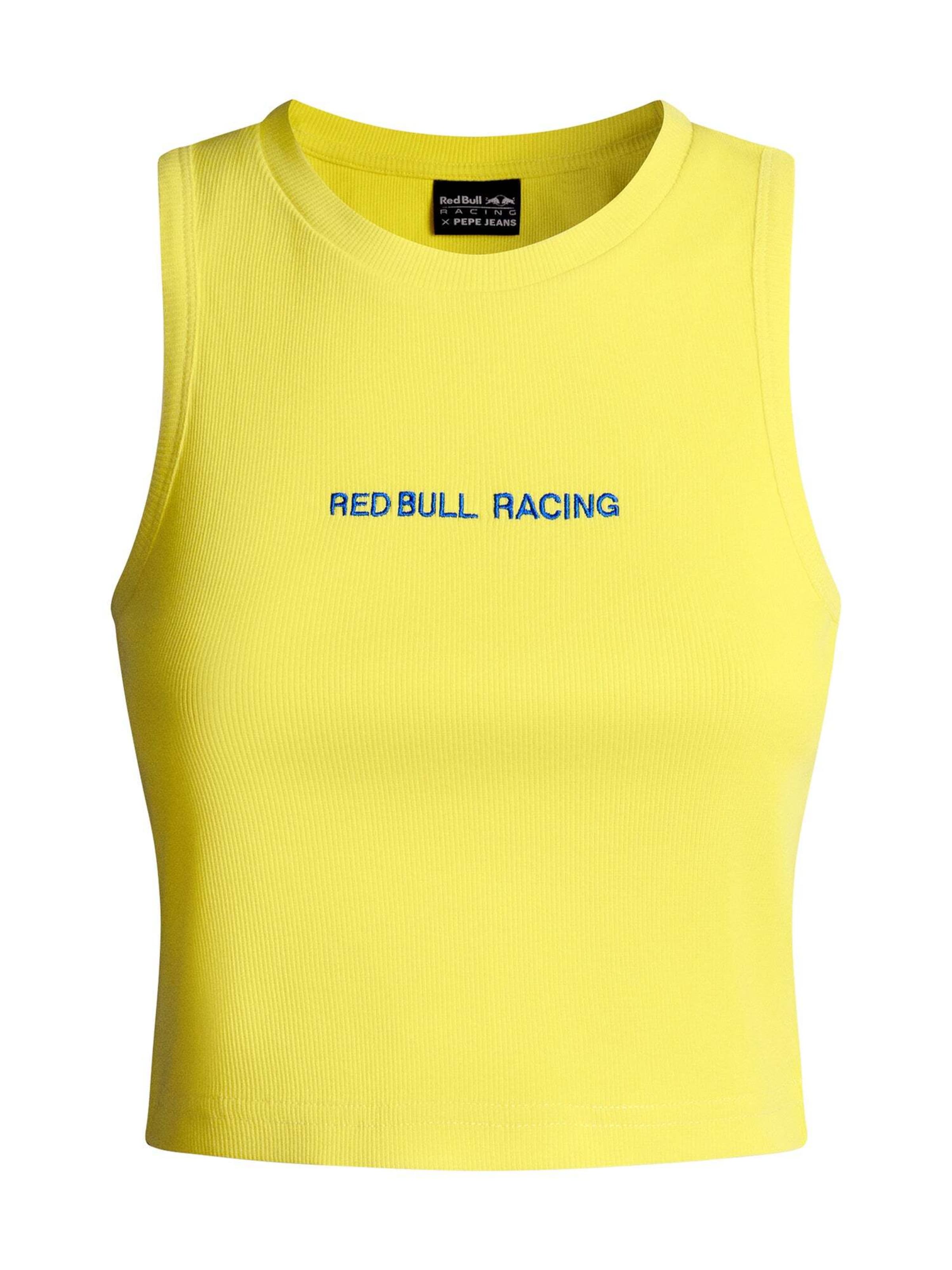 Red Bull Racing x Pepe Jeans Shirt in Geel: voorkant