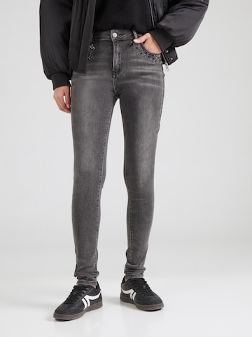 Hailys Skinny Jeans 'Gl44ina' in Zwart: voorkant