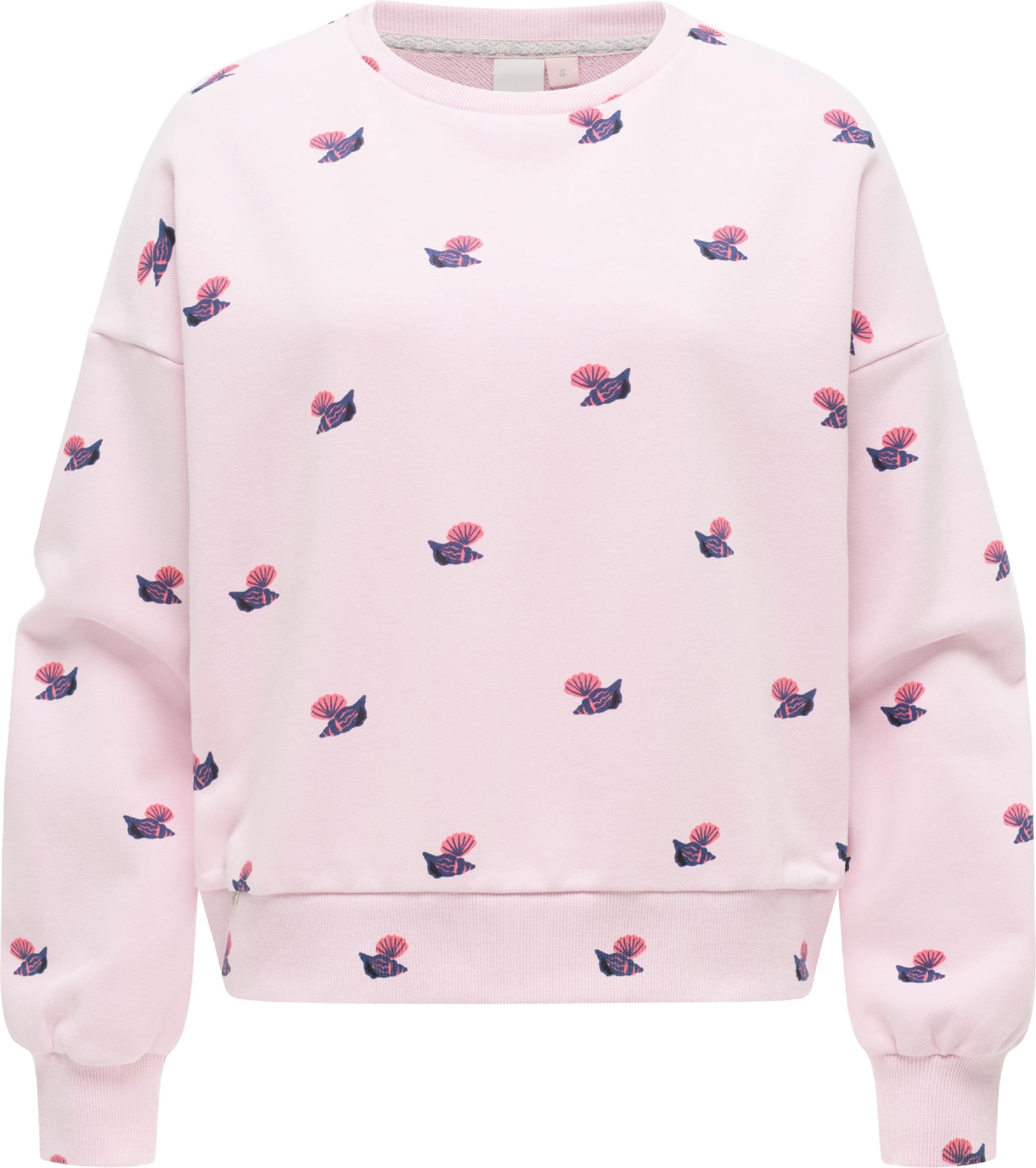 Ragwear Sweatshirt 'Wuss Shells' in Roze: voorkant