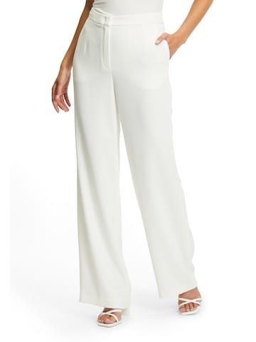 Vera Mont Regular Pants in White: front