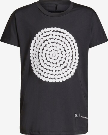 T-Shirt fonctionnel 'Marimekko Primegreen' ADIDAS PERFORMANCE en noir : devant