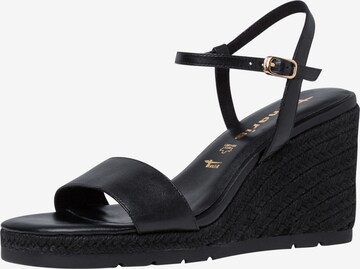 TAMARIS Strap Sandals in Black: front