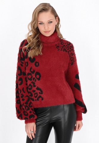 myMo ROCKS Trui in Rood: voorkant