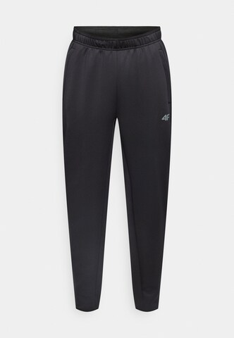 Regular Pantaloni sport de la 4F pe negru: față