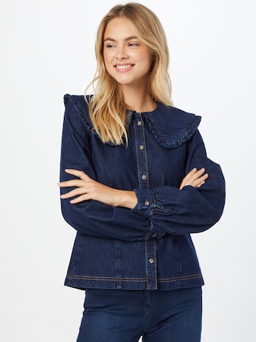 Marc O'Polo DENIM Blouse in Blauw: voorkant