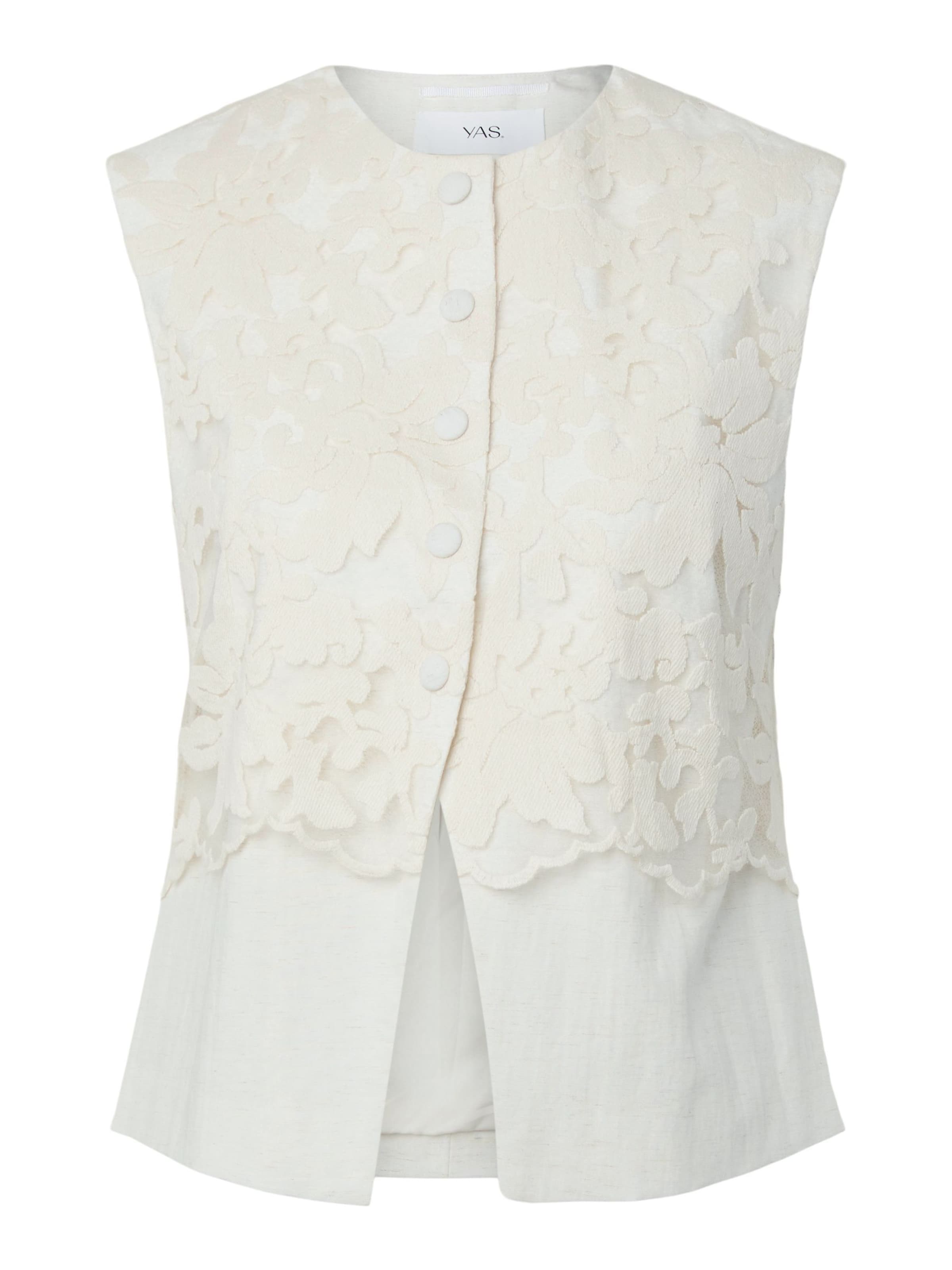 Gilet da completo 'YASTama' di YAS in beige: frontale