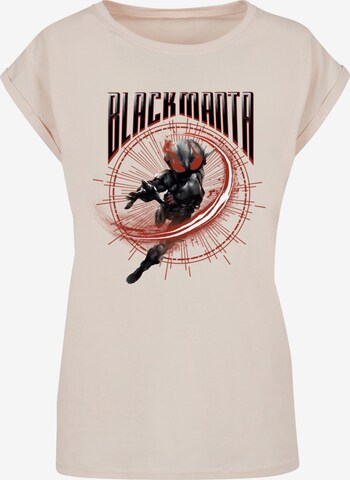 ABSOLUTE CULT Shirt 'Aquaman - Manta Circle' in Wit: voorkant