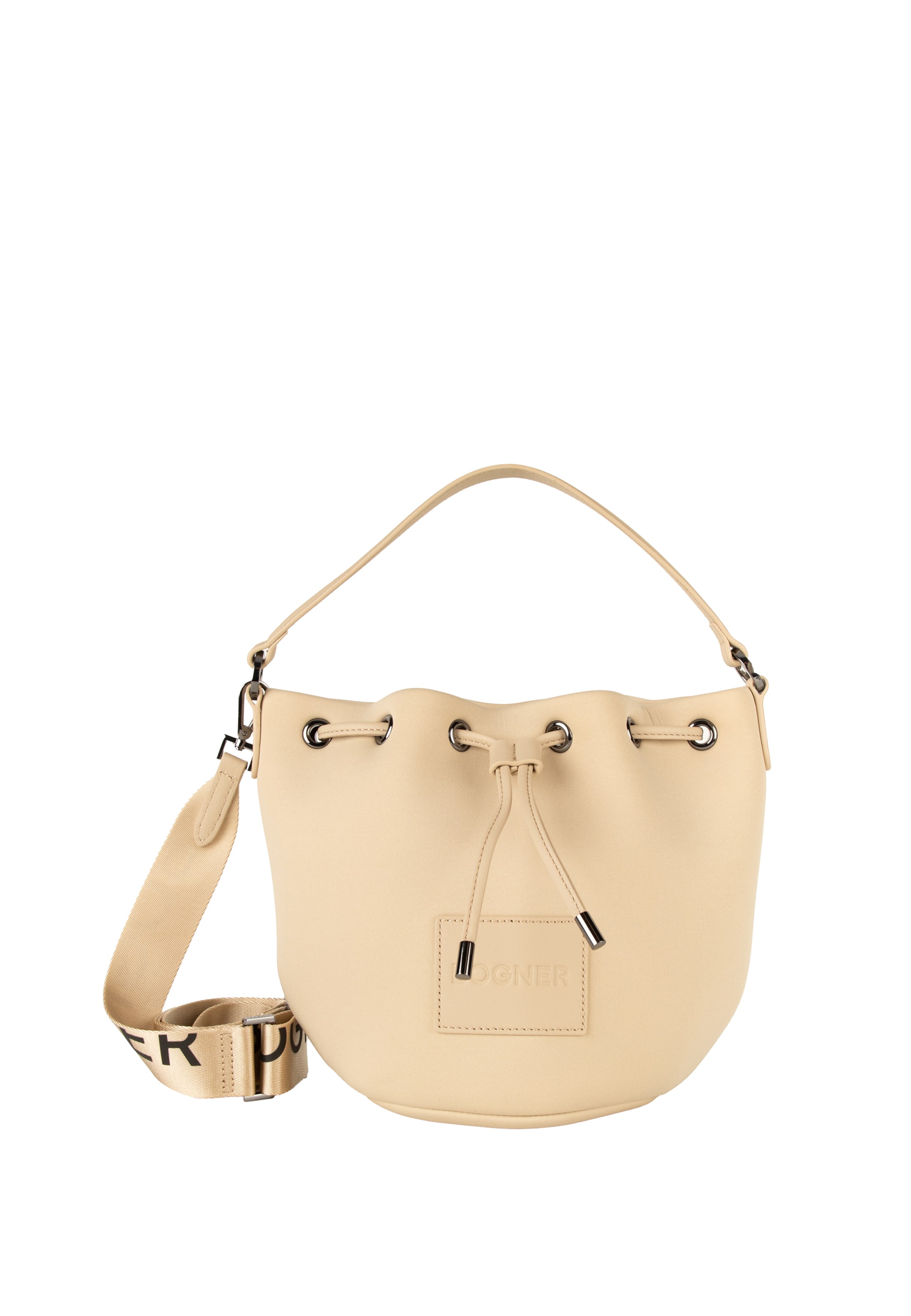 BOGNER - Bolso saco 'Alvier Ines' en beige: frente