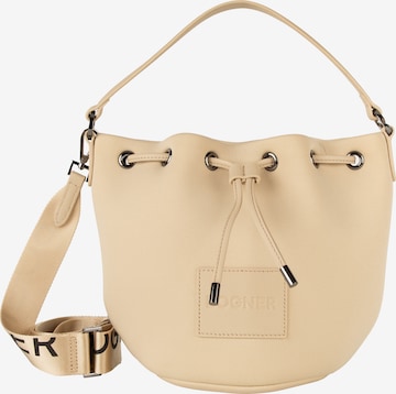 BOGNER - Bolso saco 'Alvier Ines' en beige: frente