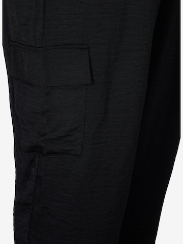 Zizzi Loosefit Hose 'Cajoy' in Schwarz