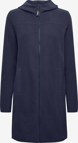 Oxmo Fleece Jacket 'Fine' in Blue: front