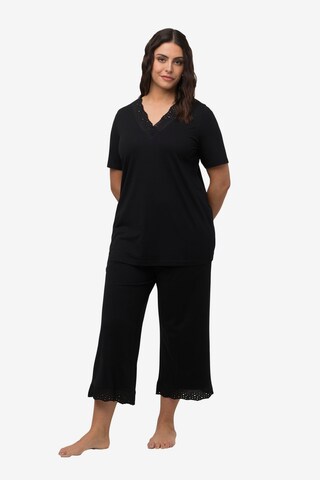 Ulla Popken Pajama in Black: front