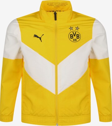 Veste de sport 'Borussia Dortmund' PUMA en jaune : devant