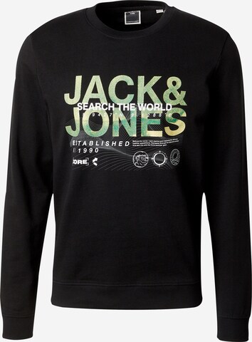 JACK & JONES Sweatshirt 'WATER' in Black: front