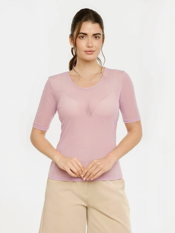 Liberte Essentiel Top ' MESH ' – fialová: přední strana