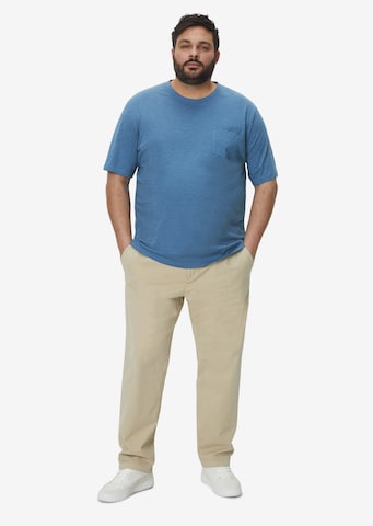 Marc O'Polo Shirt 'in softer Slub-Jersey-Qualität' in Blauw