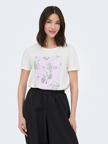 JDY - Camiseta 'JDYKITTY' en blanco: frente