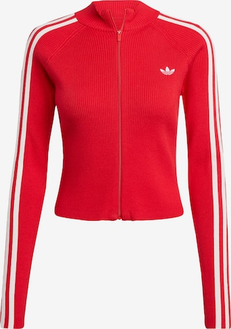ADIDAS ORIGINALS - Cárdigan 'Adicolor' en rojo: frente
