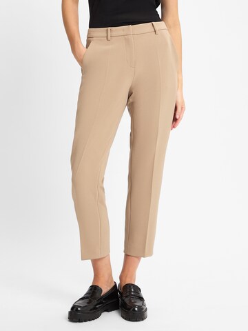 Cambio Regular Pants 'Krystal' in Beige: front