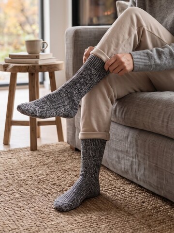 sockenkauf24 Sokken 'Norweger Wollsocken' in Grijs