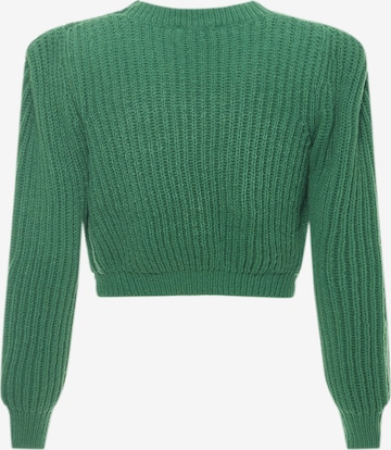 faina - Pullover em verde