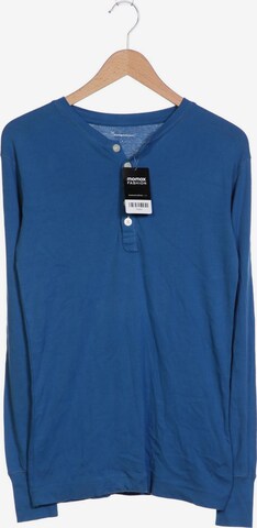 KnowledgeCotton Apparel Langarmshirt S in Blau: predná strana