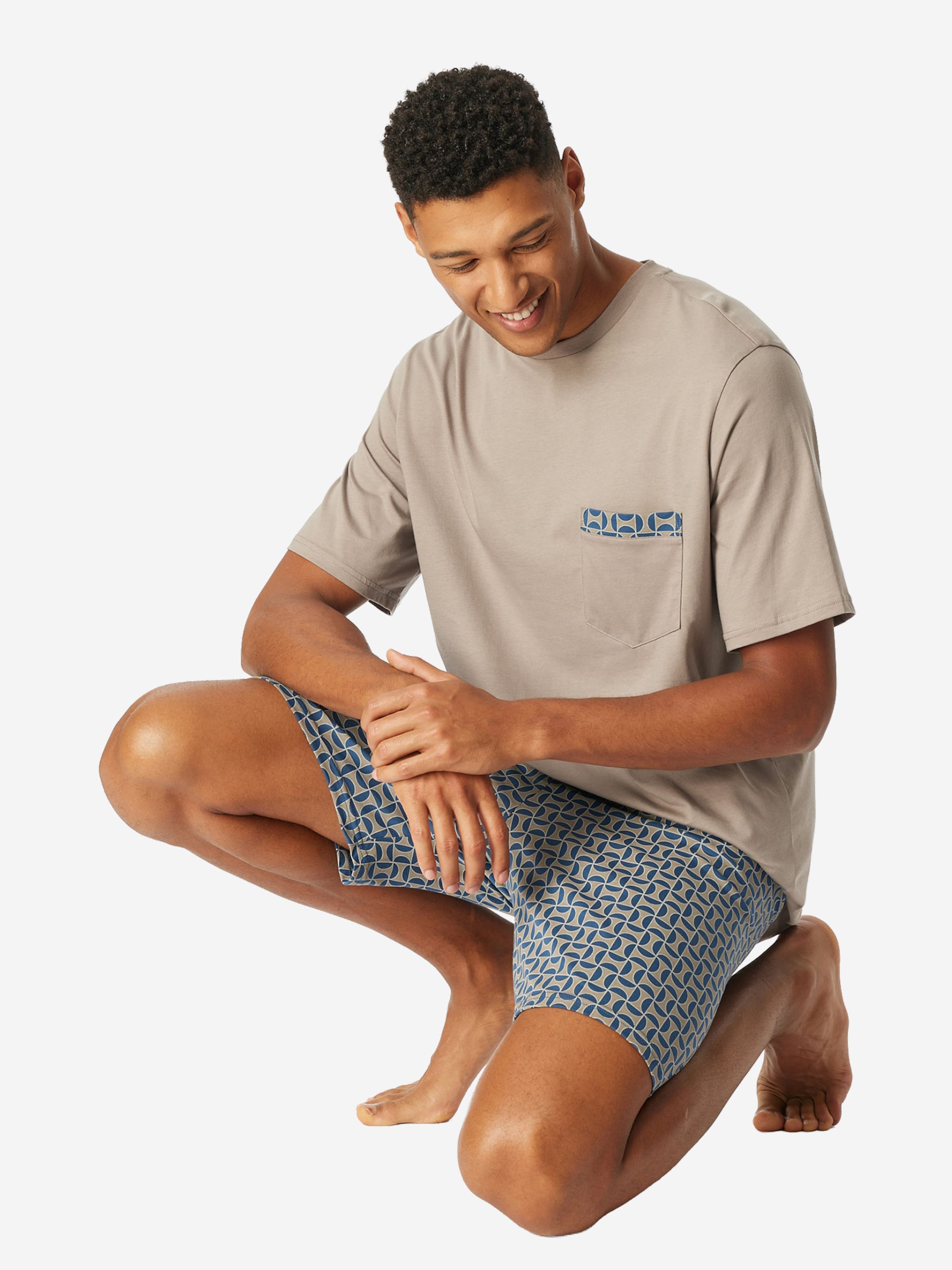 SCHIESSER Shorty 'Comfort Nightwear' in Beige