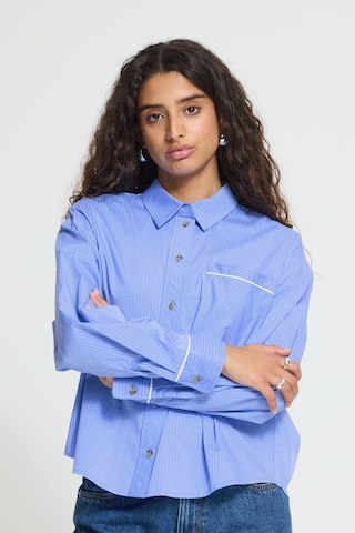ICHI Bluse 'IHXcomis' in Blau: Vorderseite