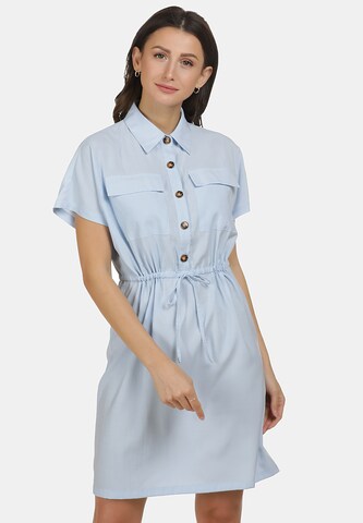usha BLUE LABEL Blousejurk in Blauw: voorkant