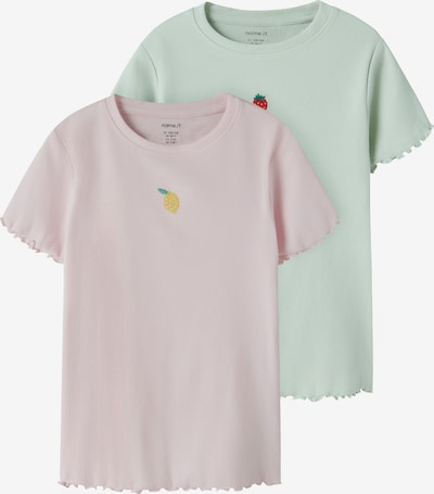 NAME IT Paita 'NKFVIVEMMA' värissä sitruuna / minttu / roosa / tummanpunainen, Tuotenäkymä