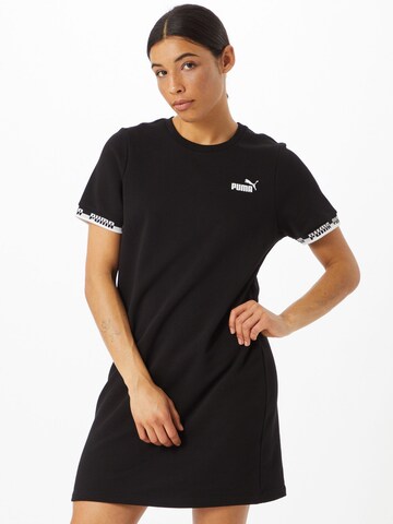 PUMA - Vestido deportivo en negro: frente