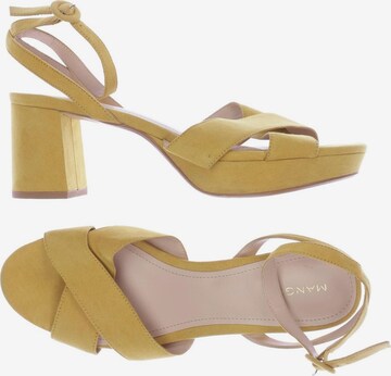 MANGO Sandals & High-Heeled Sandals in 40 in Yellow: front