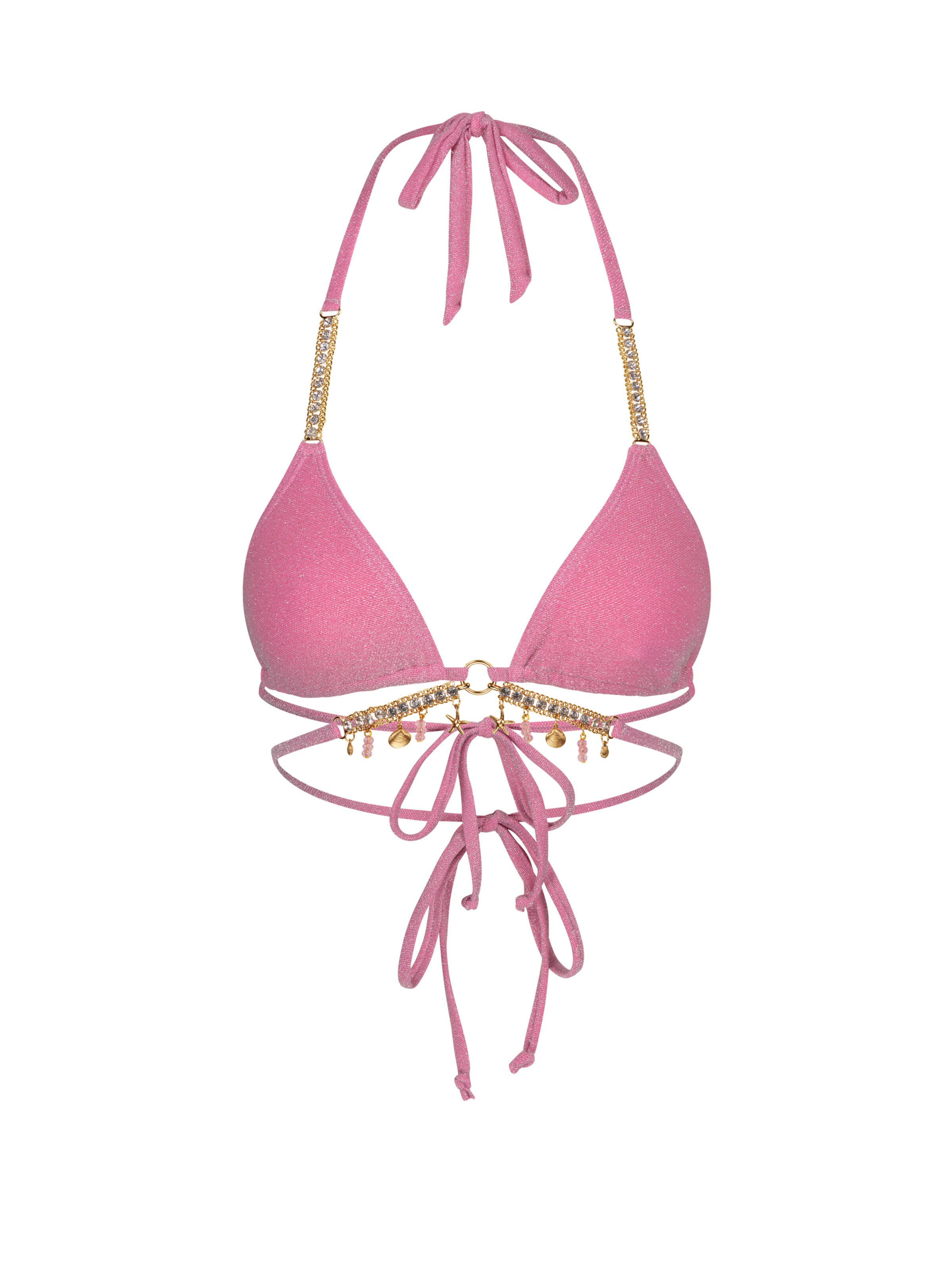 Moda Minx Bikini top 'Lumiere' in Pink: front