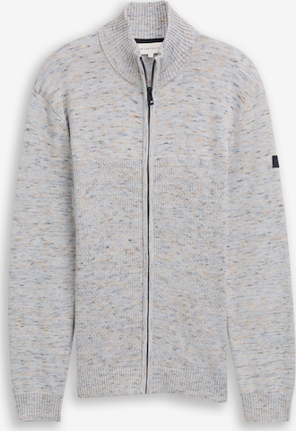Vestes en maille TOM TAILOR en gris : devant