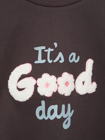 Sweat-shirt 'GOOD' MANGO KIDS en gris