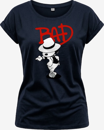 MAKAYA Shirt 'Bad Dog' in Blue: front
