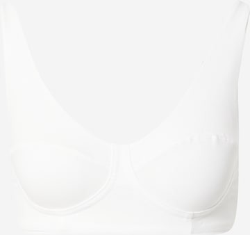 hunkemöller x NA-KD Bralette Bra 'Ovia' in White: front