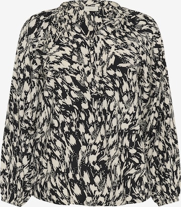 KAFFE CURVE Blouse 'KCJamia' in Black: front