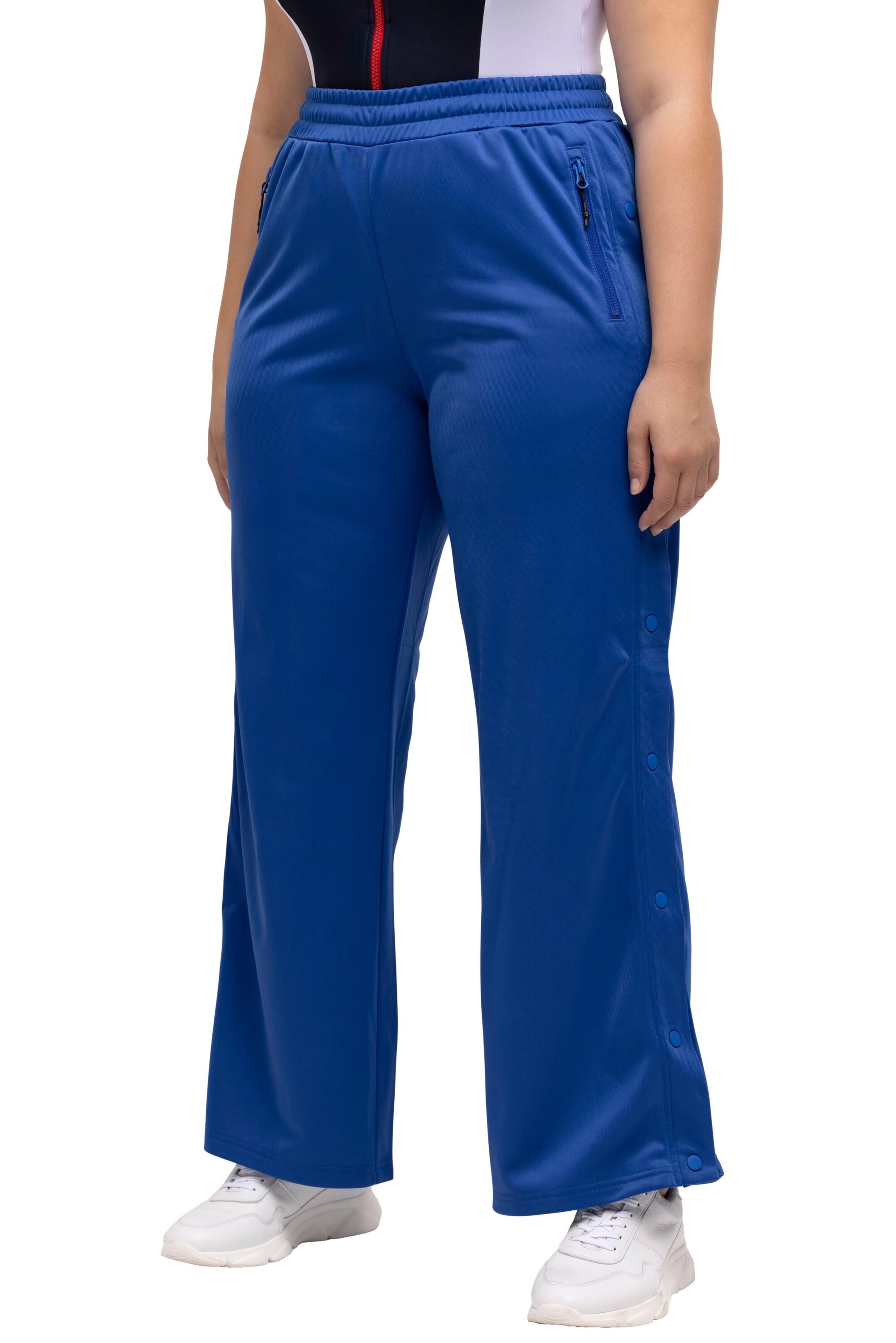 Ulla Popken Regular Broek in Blauw: voorkant