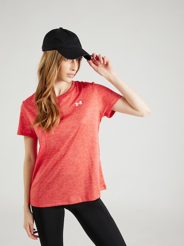 T-shirt fonctionnel 'Twist' UNDER ARMOUR en rouge : devant