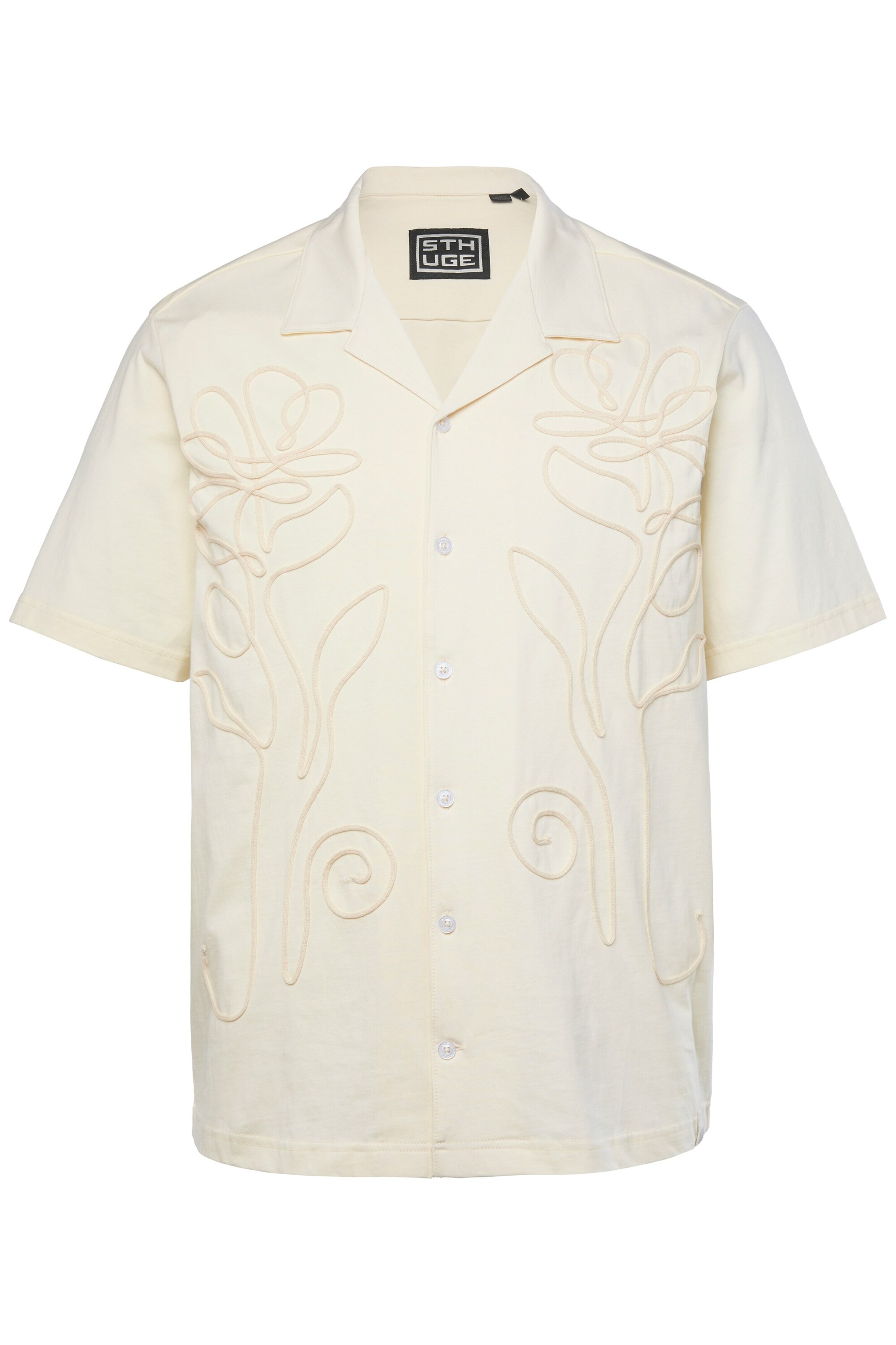 STHUGE Regular fit Overhemd in Beige: voorkant