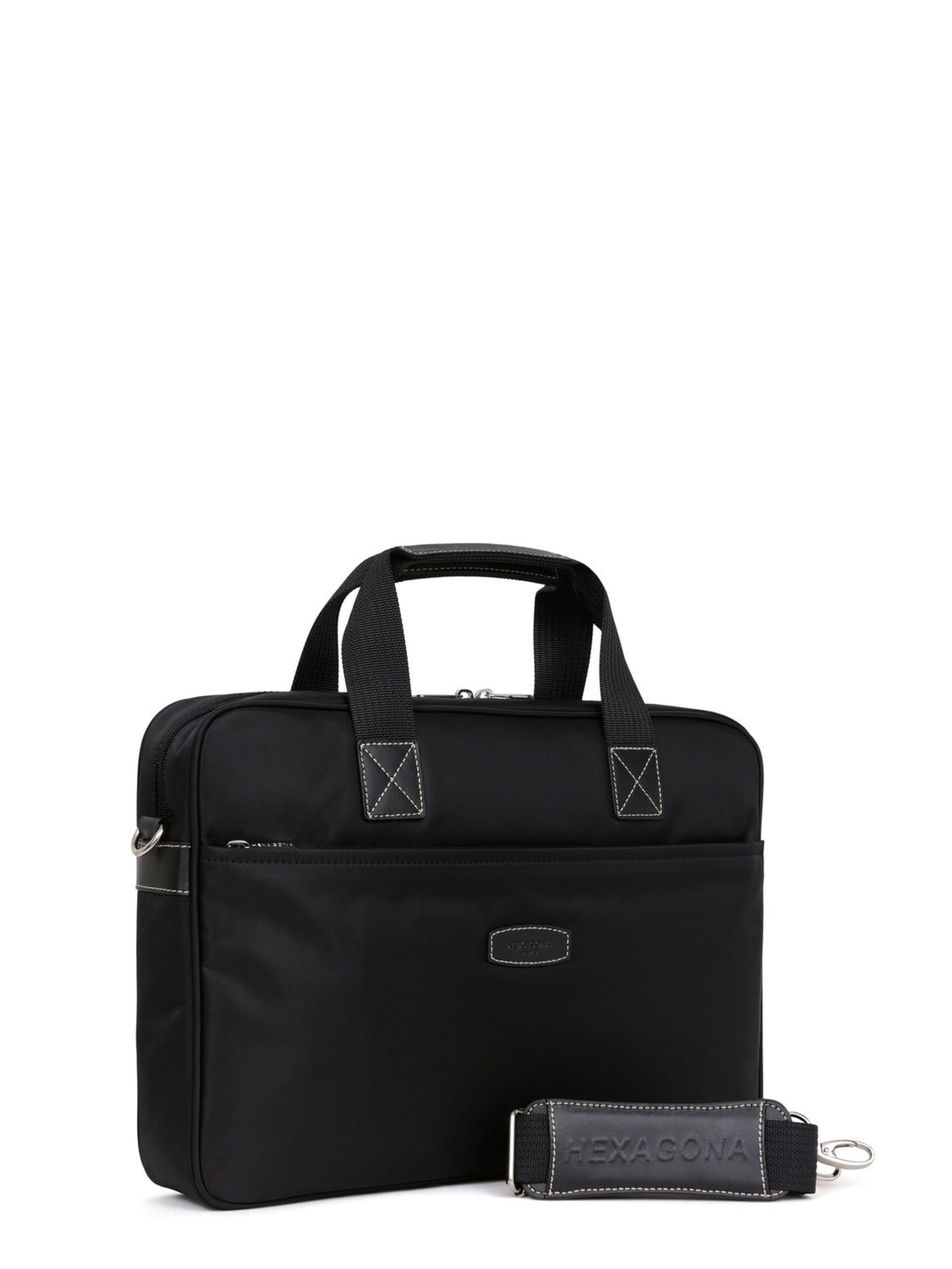 Hexagona Handtasche 'Diversité'‌‌‌ in Schwarz: Vorderseite