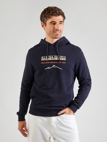 Felpa 'BANEM' di NAPAPIJRI in blu: frontale