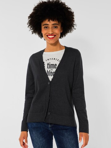 STREET ONE Knit Cardigan in Grey: front